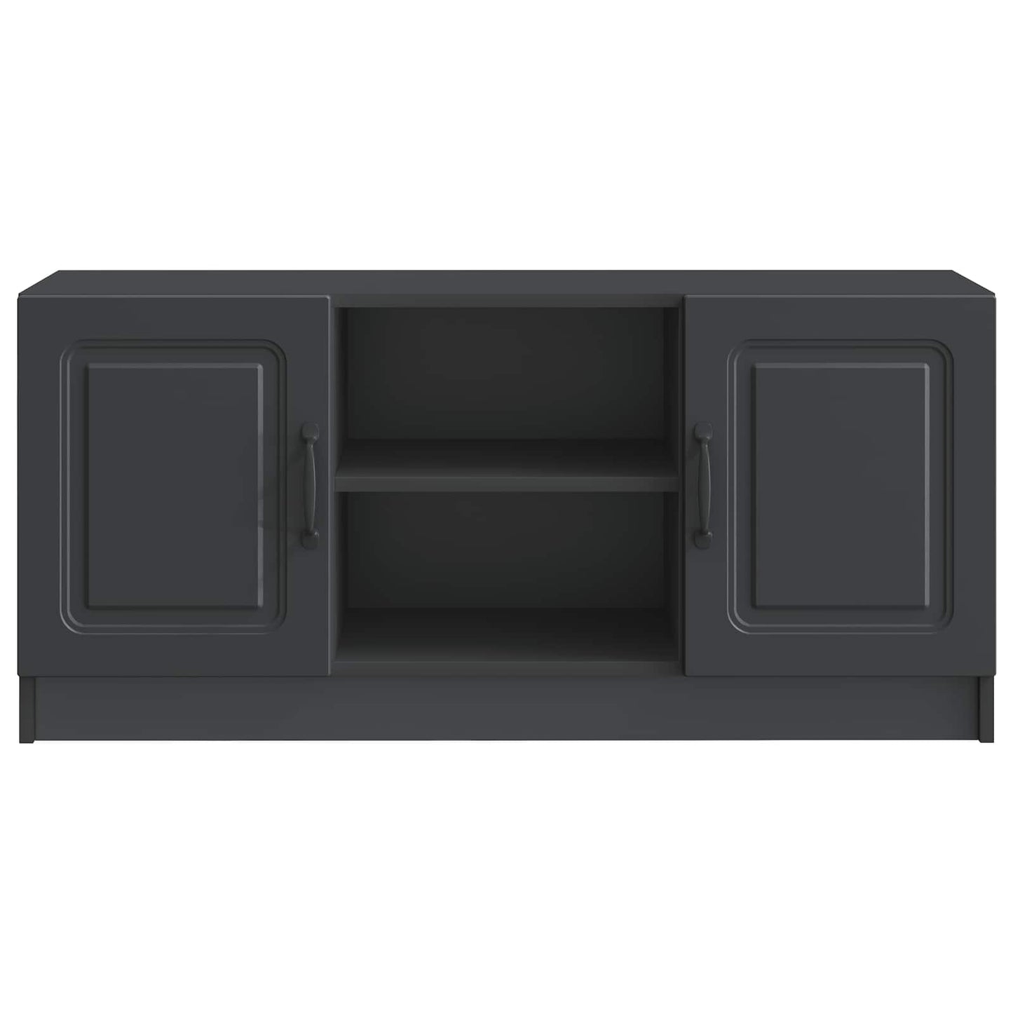 TV-kast Zwart 102 x 34,5 x 47 cm Bewerkt hout