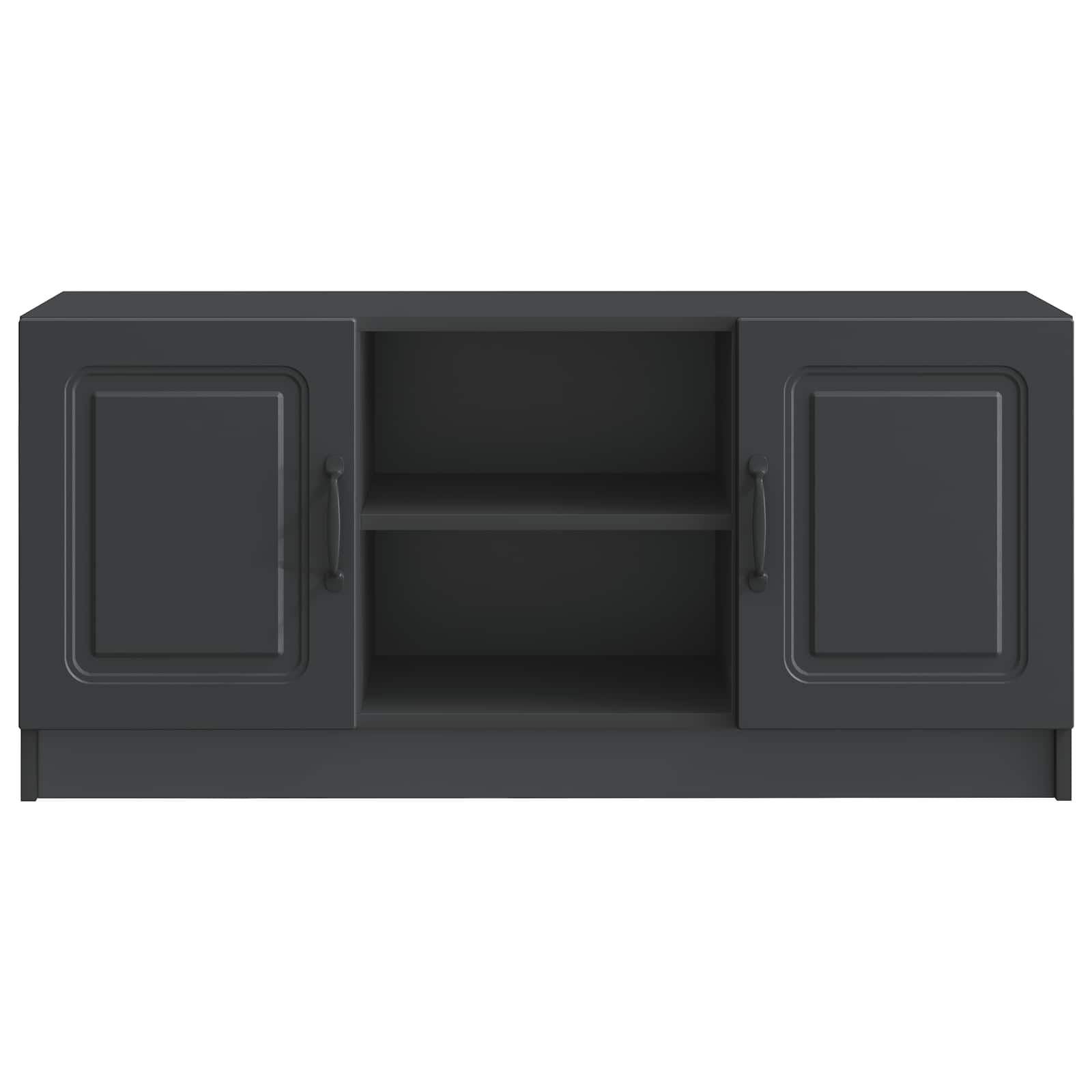 TV-kast Zwart 102 x 34,5 x 47 cm Bewerkt hout
