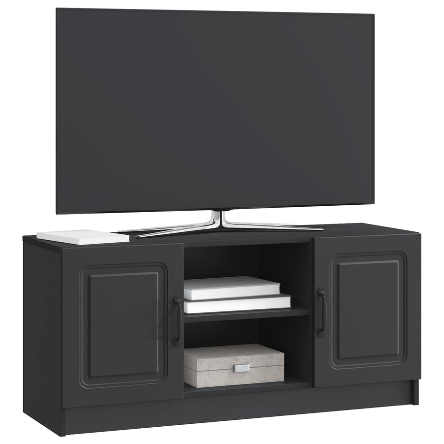 TV-kast Zwart 102 x 34,5 x 47 cm Bewerkt hout