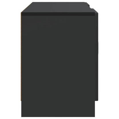 TV-kast Zwart 102 x 34,5 x 47 cm Bewerkt hout