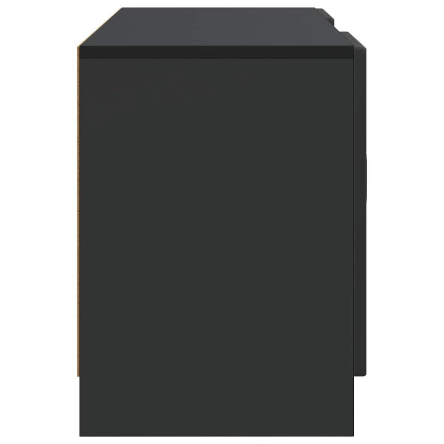 TV-kast Zwart 102 x 34,5 x 47 cm Bewerkt hout
