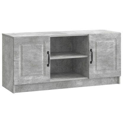 TV-kast Betongrijs 102 x 34,5 x 47 cm Bewerkt hout