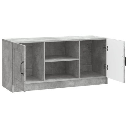TV-kast Betongrijs 102 x 34,5 x 47 cm Bewerkt hout