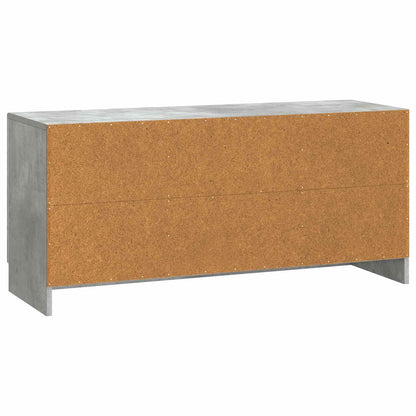 TV-kast Betongrijs 102 x 34,5 x 47 cm Bewerkt hout