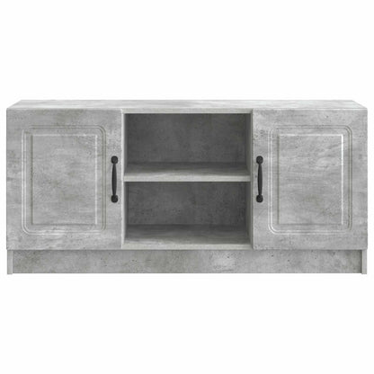 TV-kast Betongrijs 102 x 34,5 x 47 cm Bewerkt hout