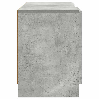 TV-kast Betongrijs 102 x 34,5 x 47 cm Bewerkt hout