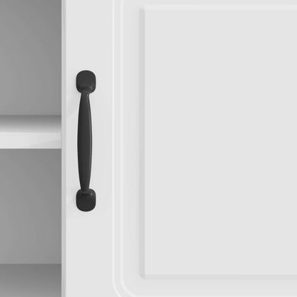 TV-kast Hoogglans Wit 102 x 34,5 x 47 cm Bewerkt hout