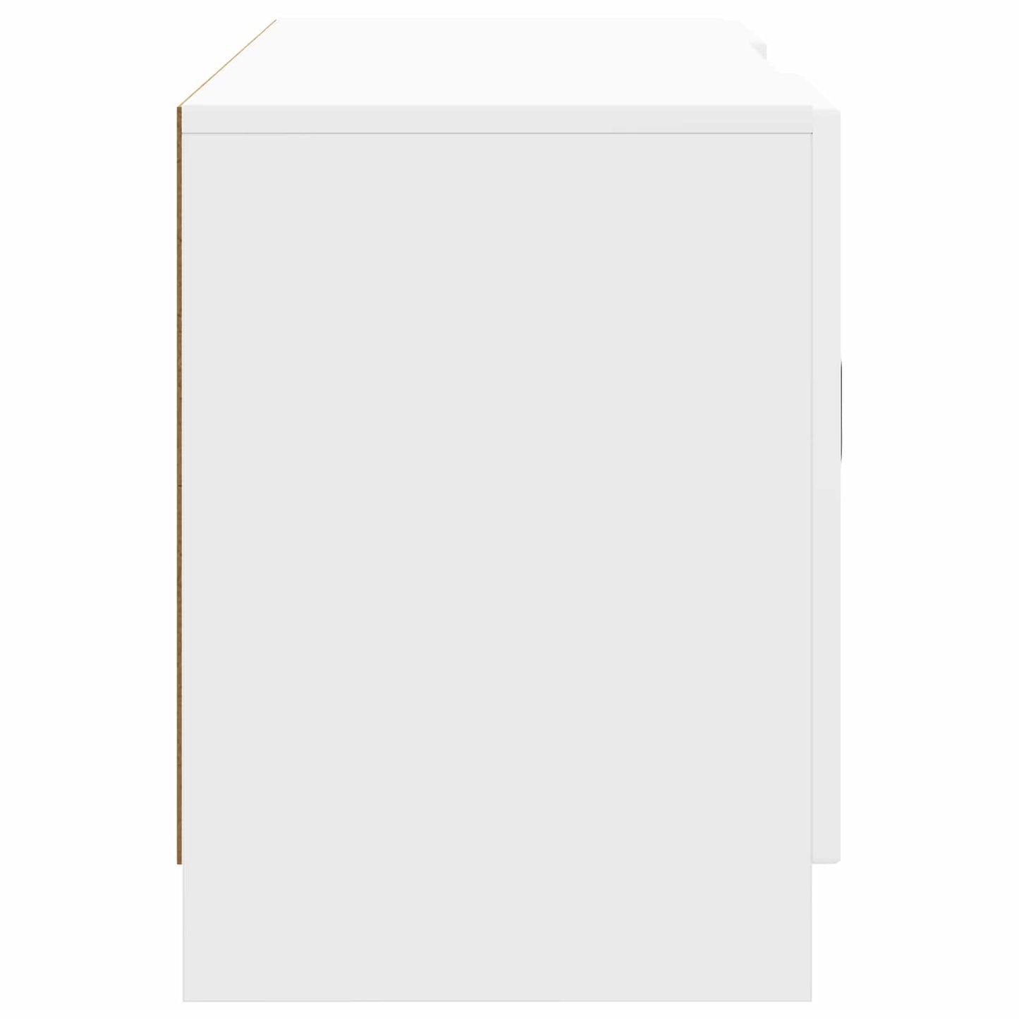 TV-kast Hoogglans Wit 102 x 34,5 x 47 cm Bewerkt hout