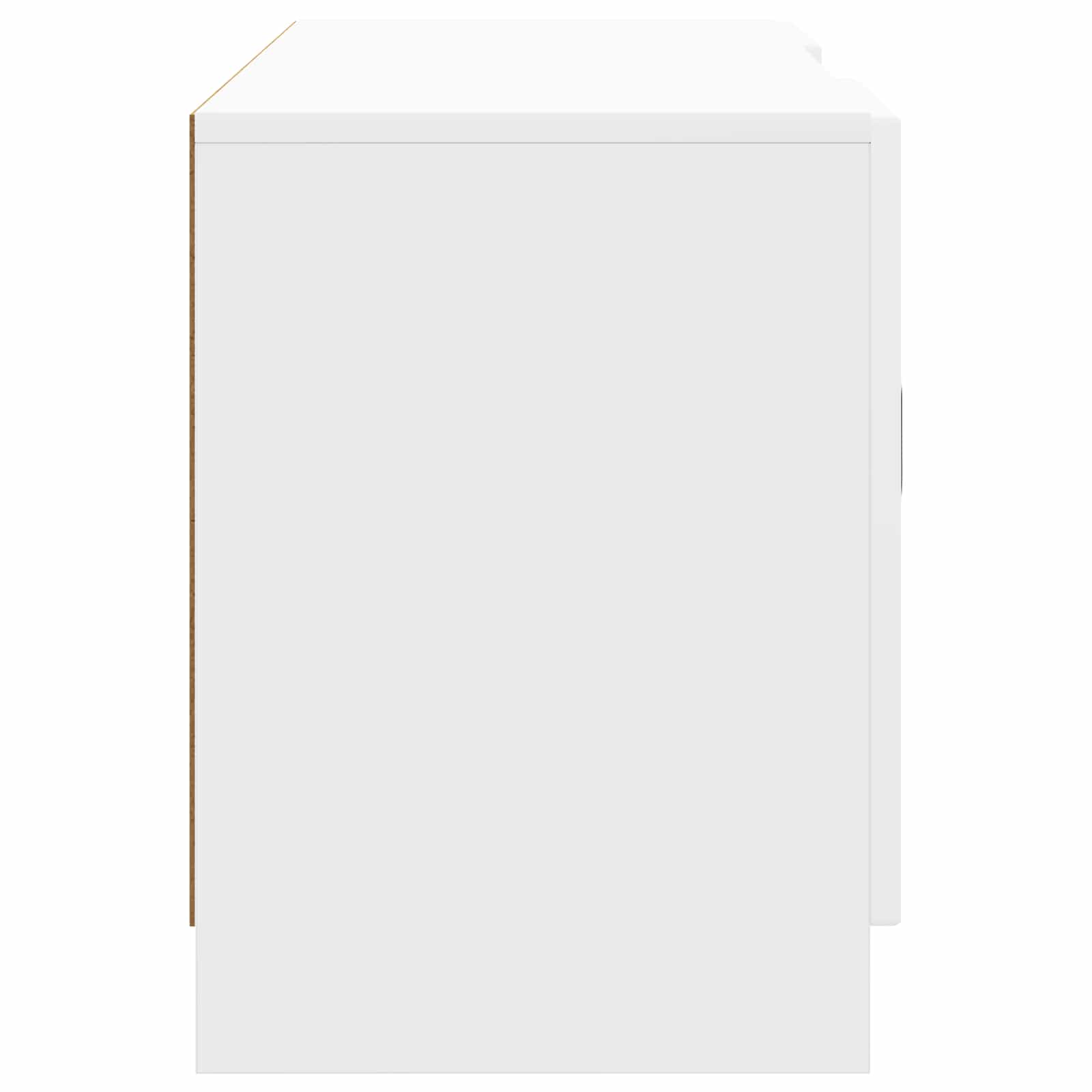 TV-kast Hoogglans Wit 102 x 34,5 x 47 cm Bewerkt hout