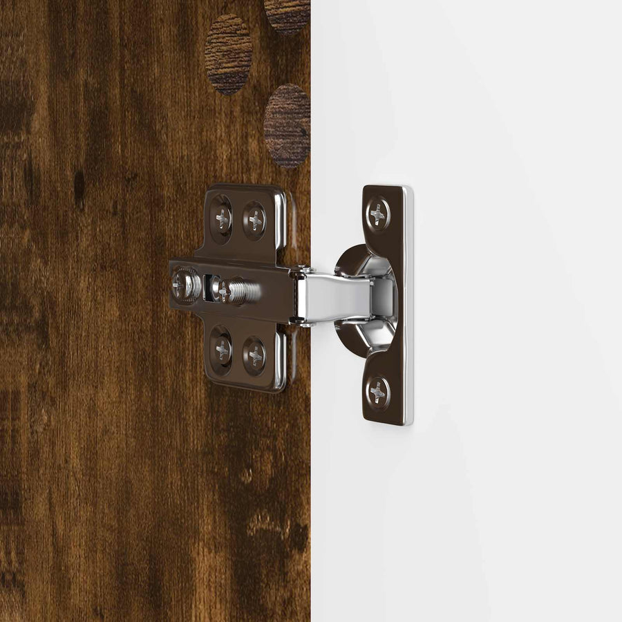 TV-kast Gerookt eiken 102 x 34,5 x 47 cm Bewerkt hout