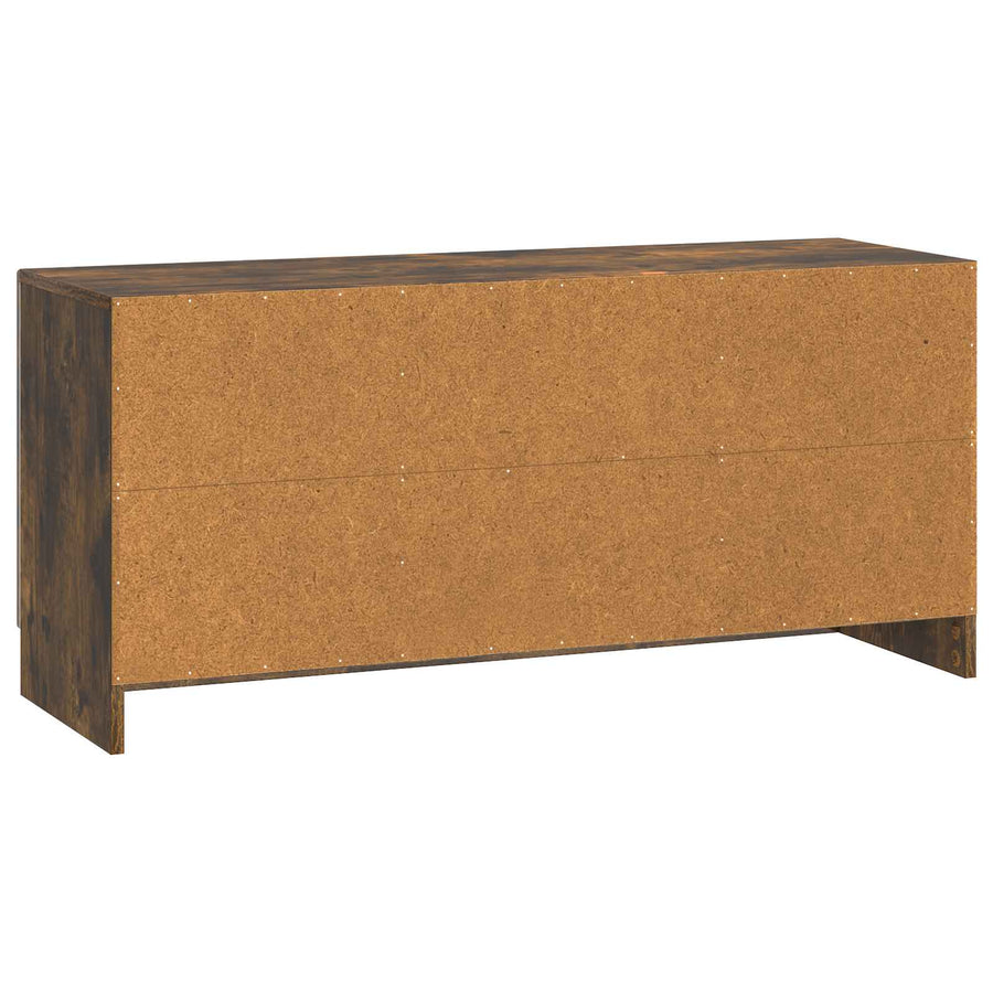 TV-kast Gerookt eiken 102 x 34,5 x 47 cm Bewerkt hout