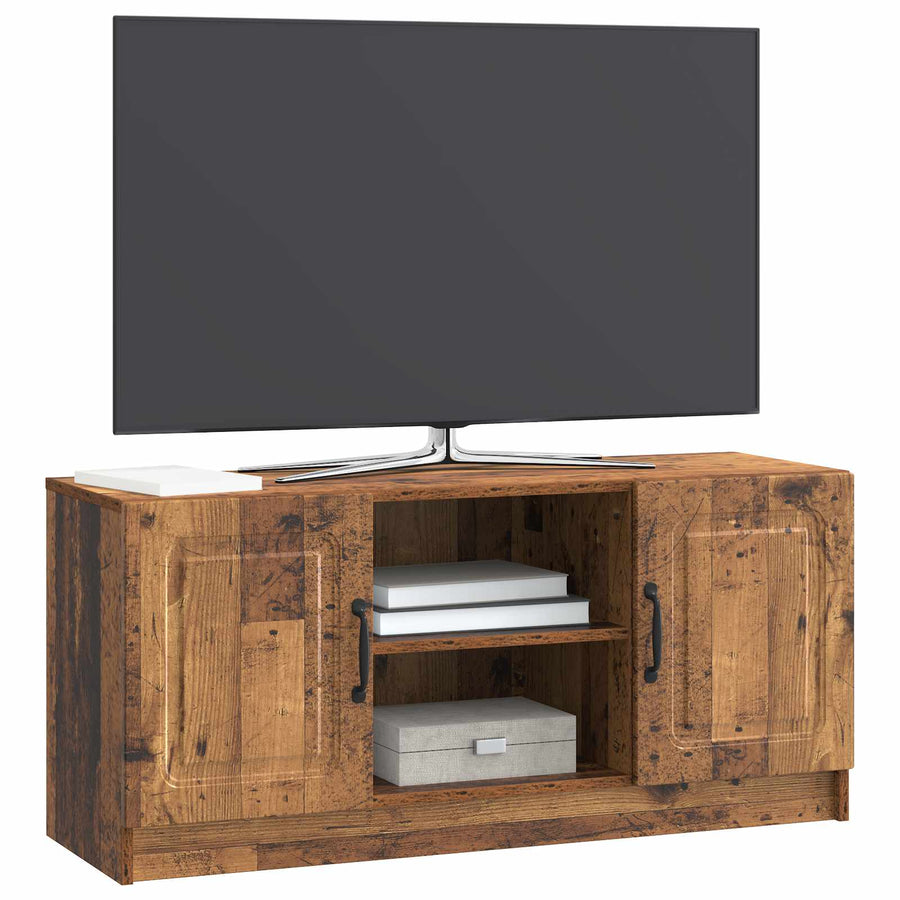 TV-kast Oud hout 102 x 34,5 x 47 cm Bewerkt hout