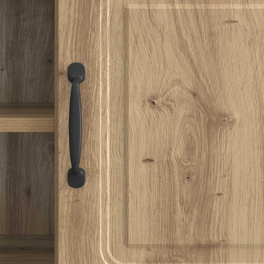 TV-kast Artisanaal eiken 102 x 34,5 x 47 cm Bewerkt hout