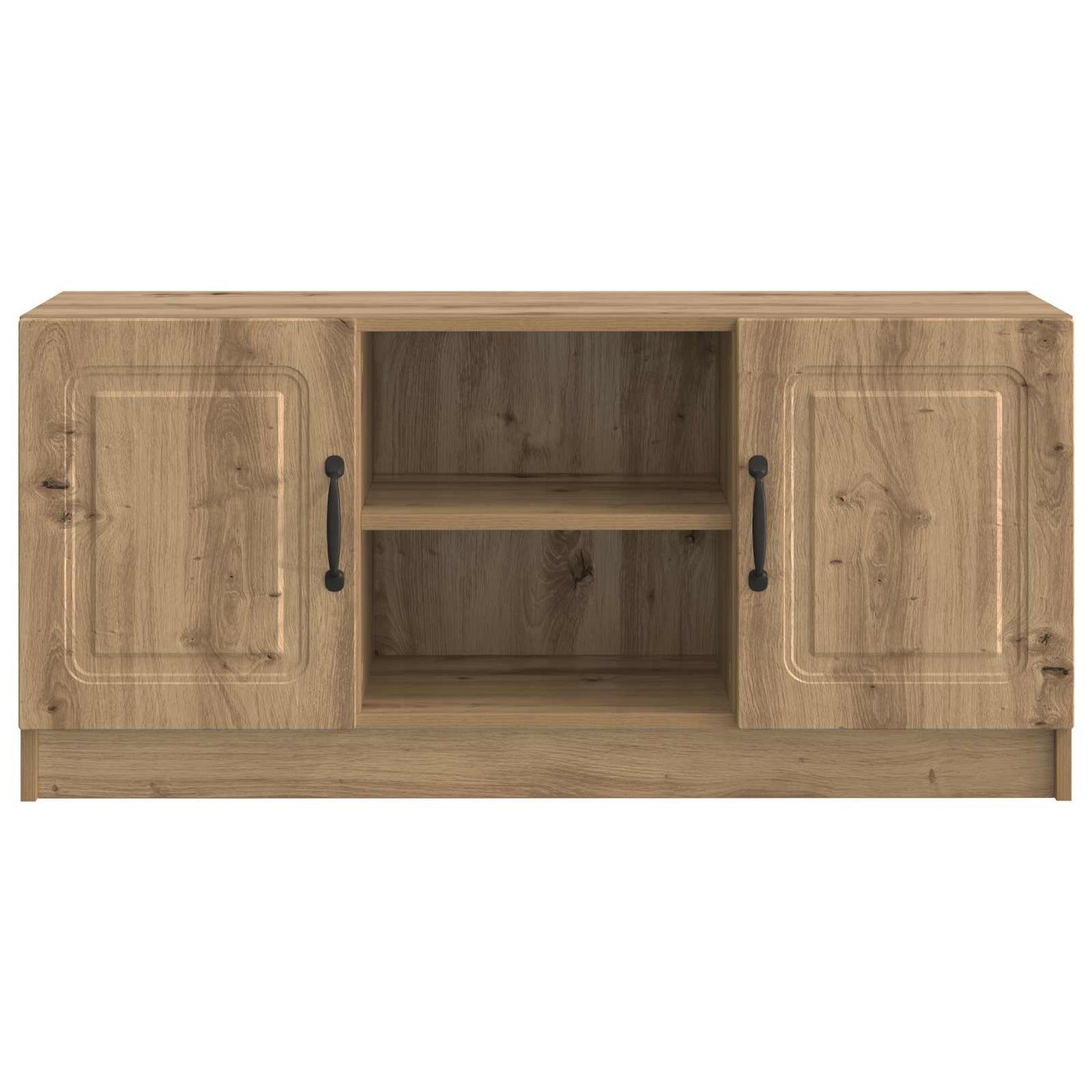 TV-kast Artisanaal eiken 102 x 34,5 x 47 cm Bewerkt hout