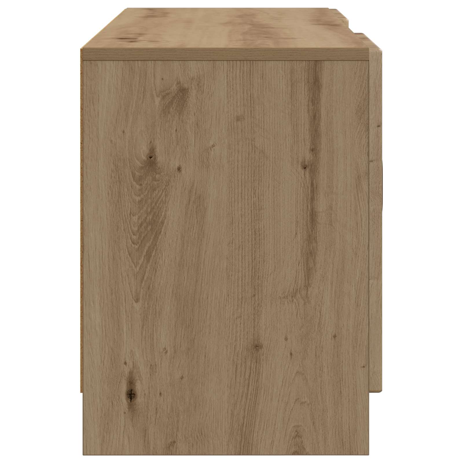 TV-kast Artisanaal eiken 102 x 34,5 x 47 cm Bewerkt hout