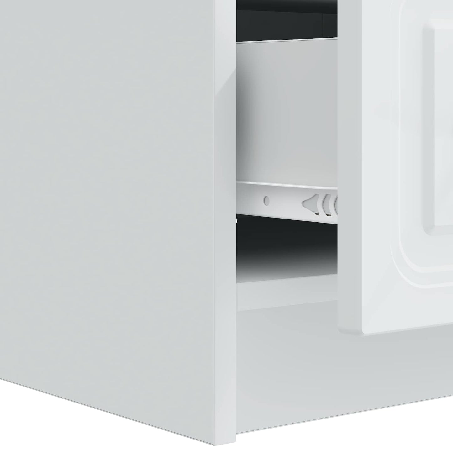 TV-kast met lade Wit 147 x 34,5 x 27 cm Bewerkt hout