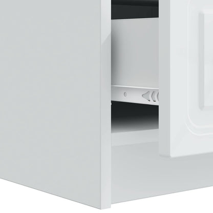 TV-kast met lade Wit 147 x 34,5 x 27 cm Bewerkt hout