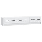 TV-kast met lade wit 147x34.5x27 cm