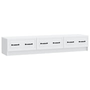 TV-kast met lade wit 147x34.5x27 cm