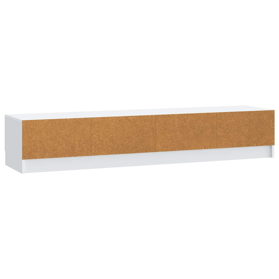 TV-kast met lade Wit 147 x 34,5 x 27 cm Bewerkt hout