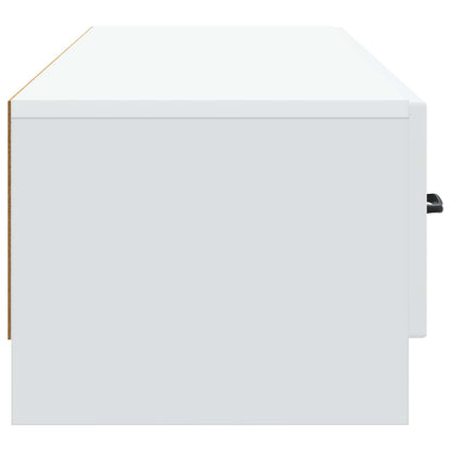 TV-kast met lade Wit 147 x 34,5 x 27 cm Bewerkt hout