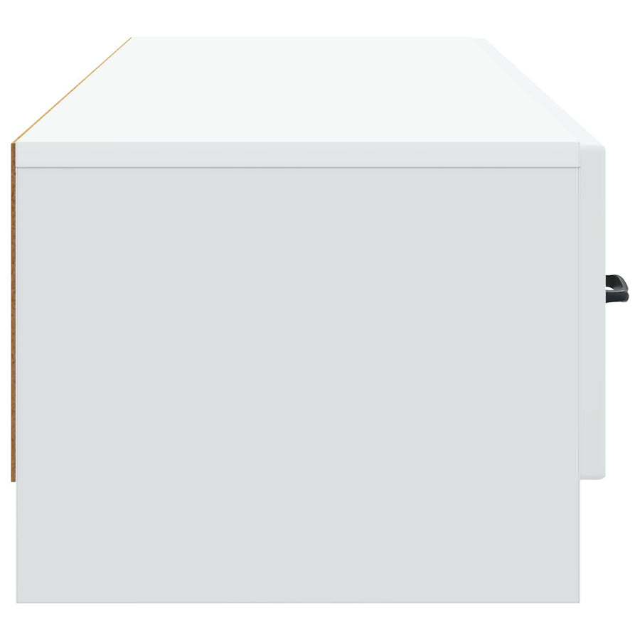 TV-kast met lade Wit 147 x 34,5 x 27 cm Bewerkt hout