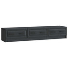Tv-kast 147x34,5x27 cm zwart bewerkt hout