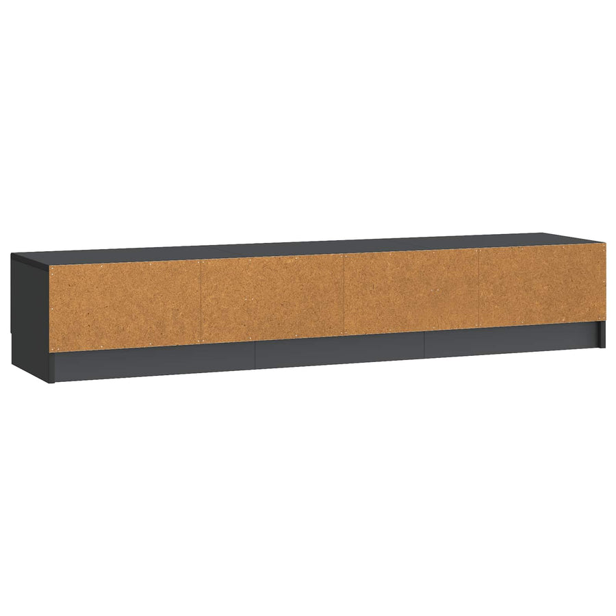 TV-kast met lade Zwart 147 x 34,5 x 27 cm Bewerkt hout
