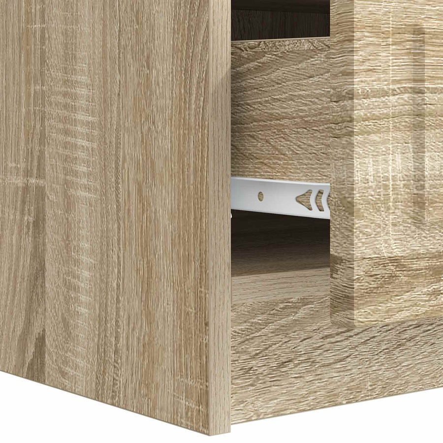 TV-kast met lade Sonoma Eiken 147 x 34,5 x 27 cm Bewerkt hout