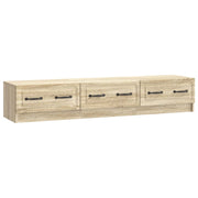 TV-kast 147x34,5x27 cm Sonoma eiken 3 laden