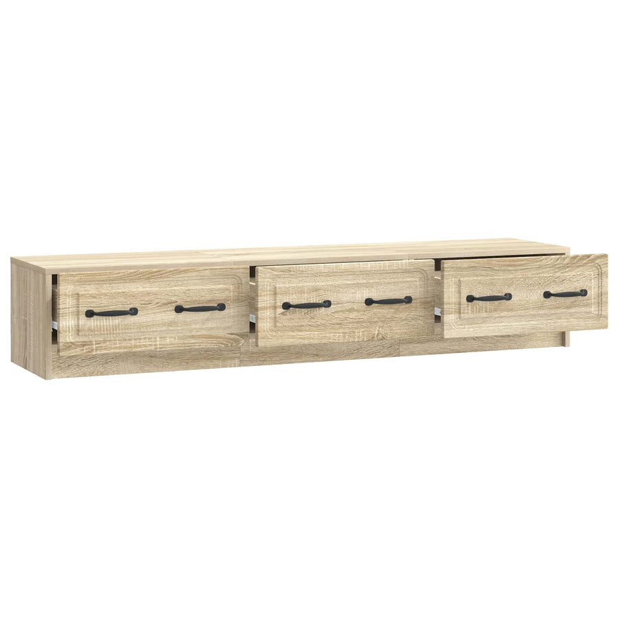 TV-kast met lade Sonoma Eiken 147 x 34,5 x 27 cm Bewerkt hout
