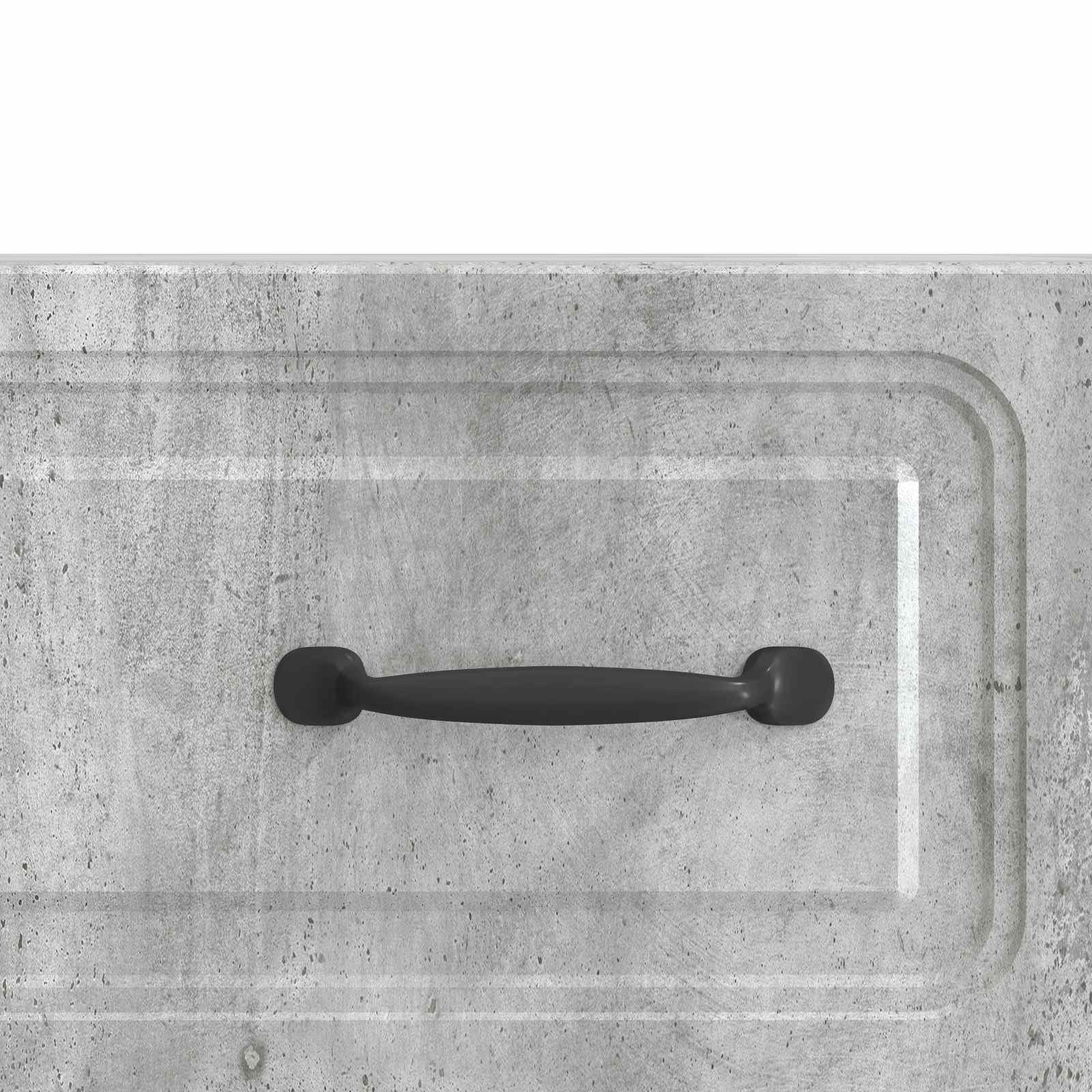 TV-kast met lade Betongrijs 147 x 34,5 x 27 cm Bewerkt hout
