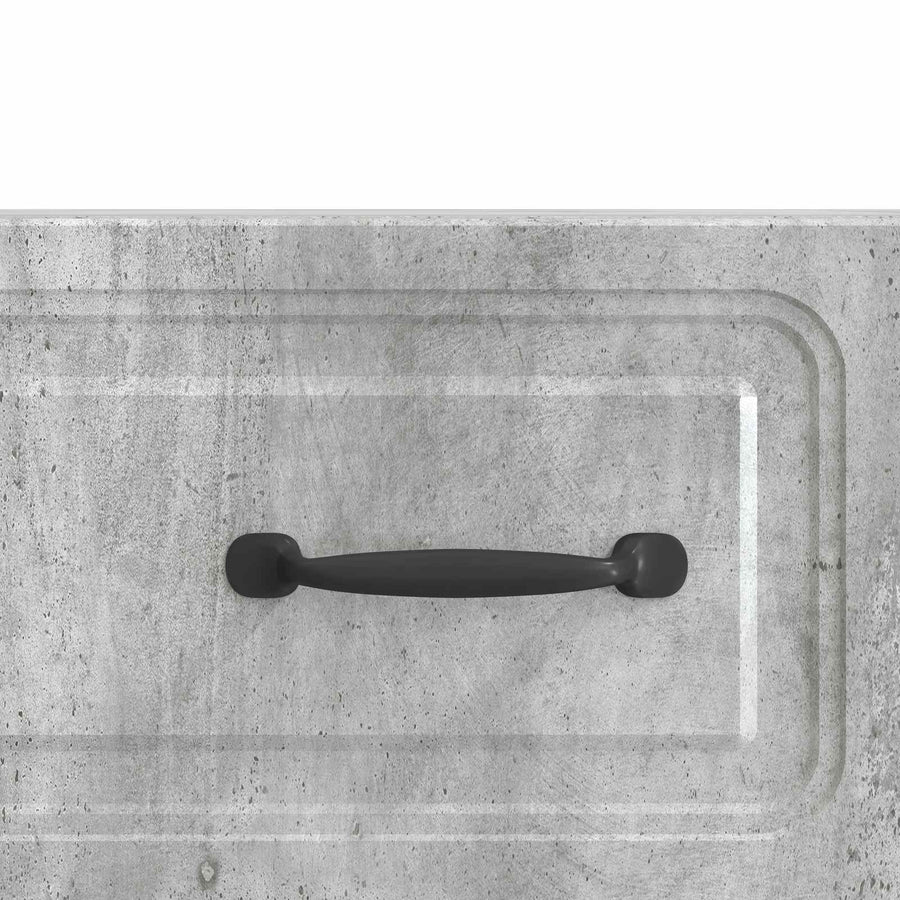 TV-kast met lade Betongrijs 147 x 34,5 x 27 cm Bewerkt hout