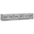 TV-kast 147x34,5x27 cm betongrijs bewerkt hout