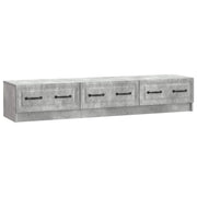 TV-kast 147x34,5x27 cm betongrijs bewerkt hout