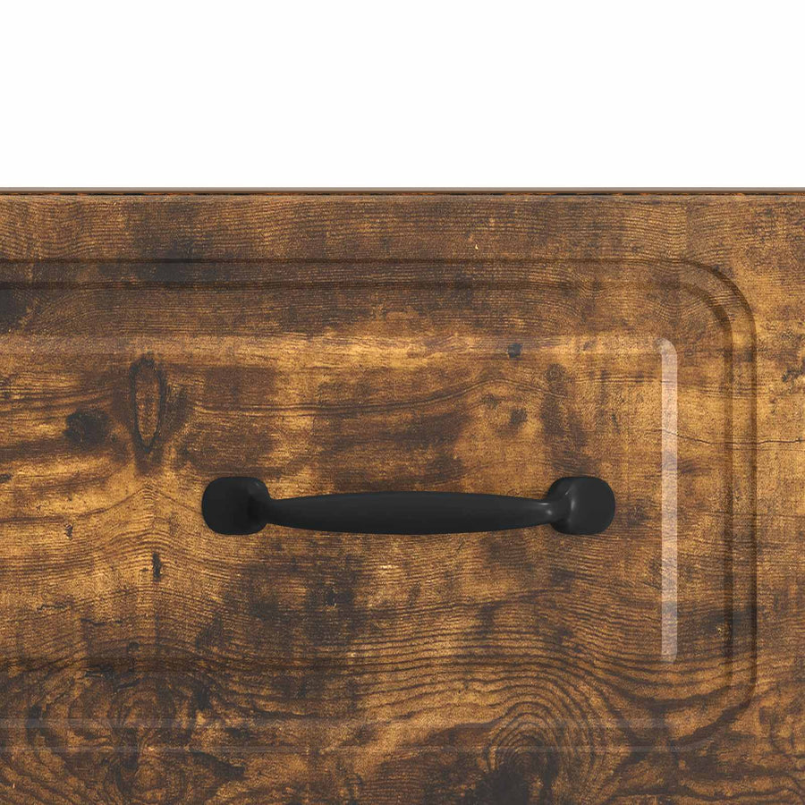 TV-kast met lade Gerookt eiken 147 x 34,5 x 27 cm Bewerkt hout
