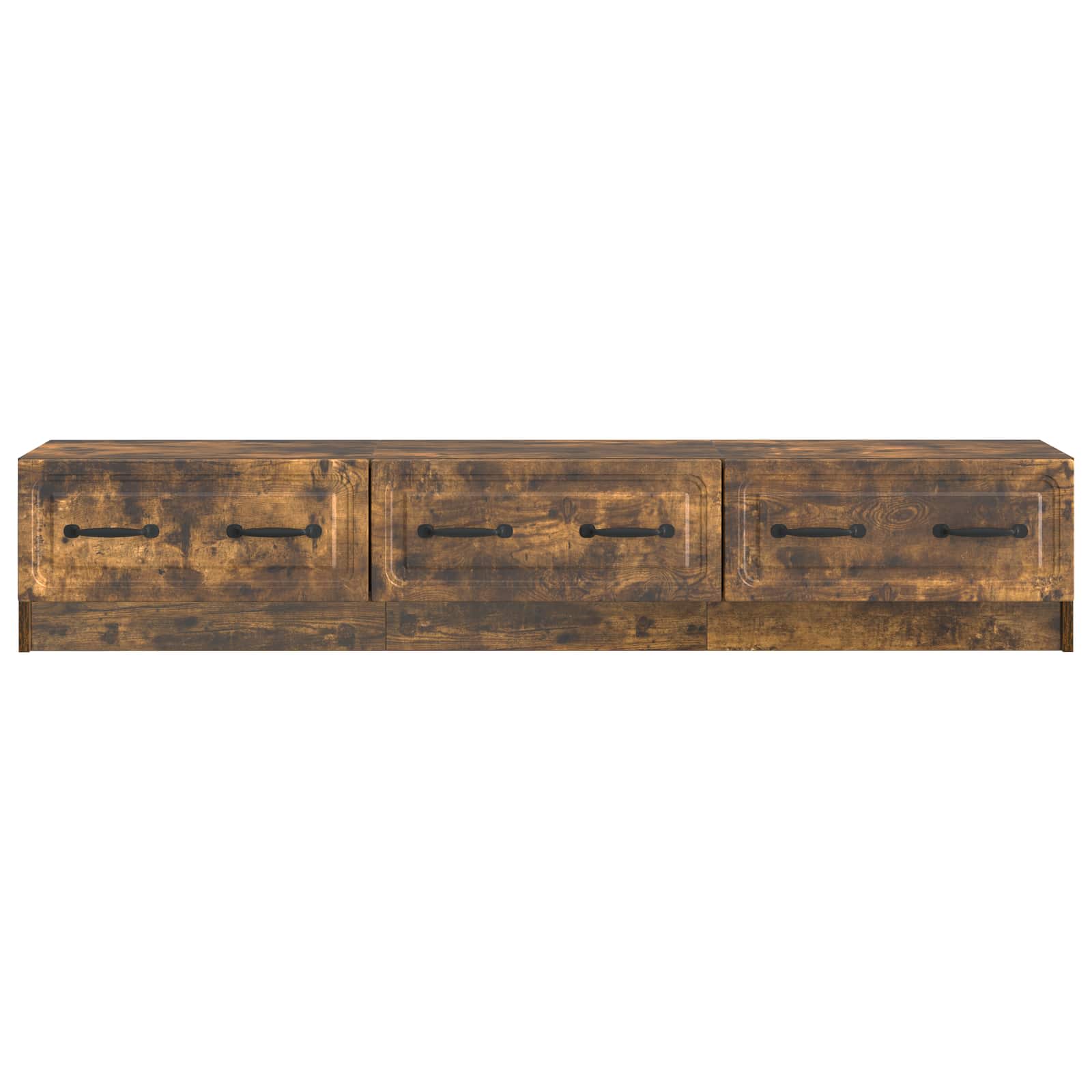 TV-kast met lade Gerookt eiken 147 x 34,5 x 27 cm Bewerkt hout