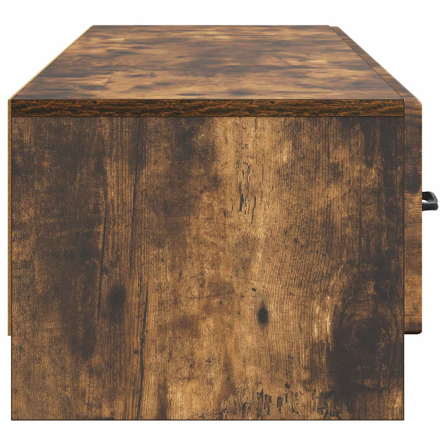 TV-kast met lade Gerookt eiken 147 x 34,5 x 27 cm Bewerkt hout