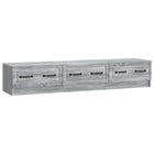 TV-kast 147x34,5x27 cm grijs sonoma bewerkt hout