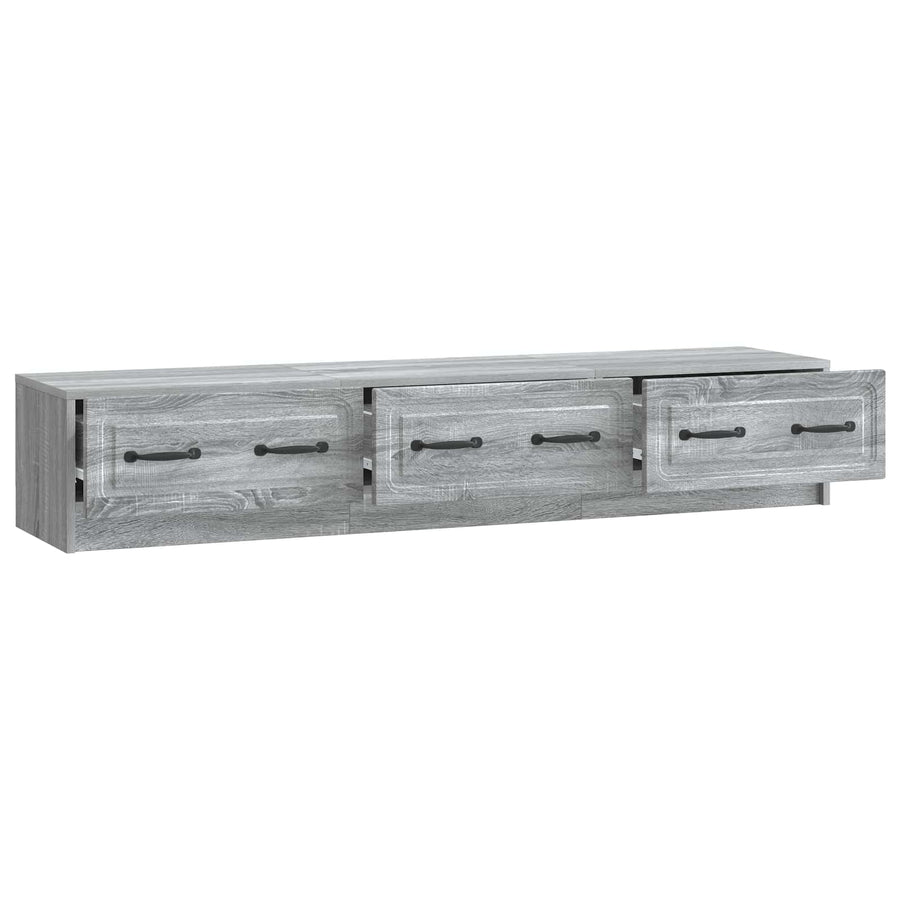 TV-kast met lade Grijs sonoma 147 x 34,5 x 27 cm Bewerkt hout