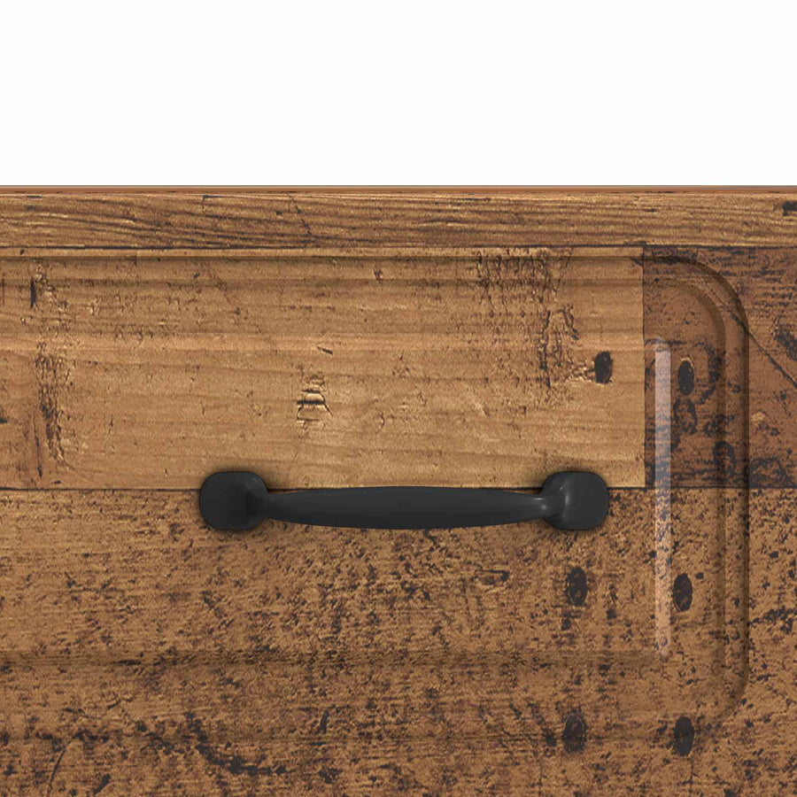 TV-kast met lade Oud hout 147 x 34,5 x 27 cm Bewerkt hout