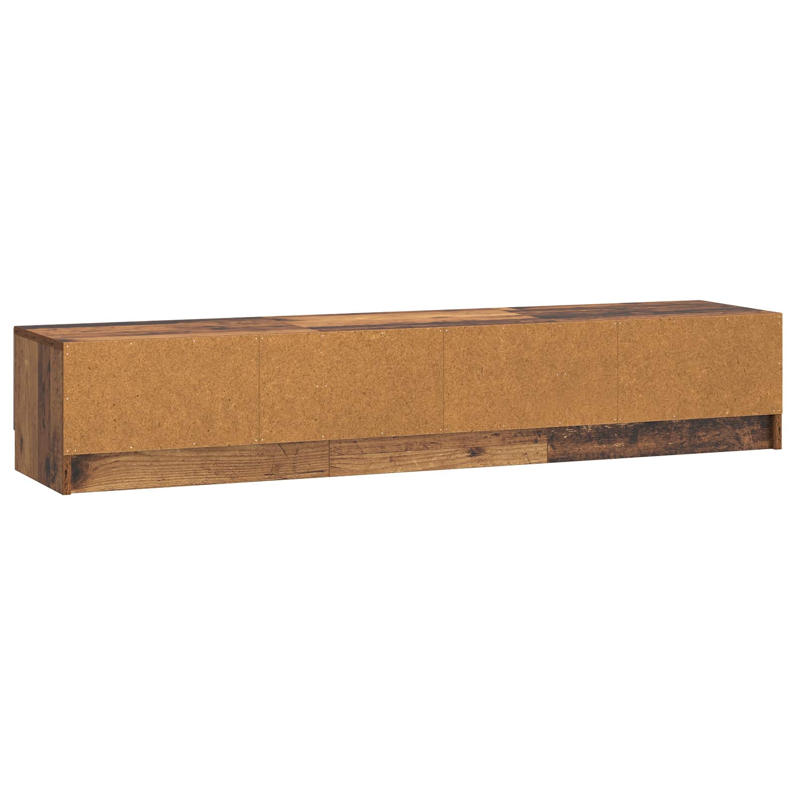 TV-kast met lade Oud hout 147 x 34,5 x 27 cm Bewerkt hout