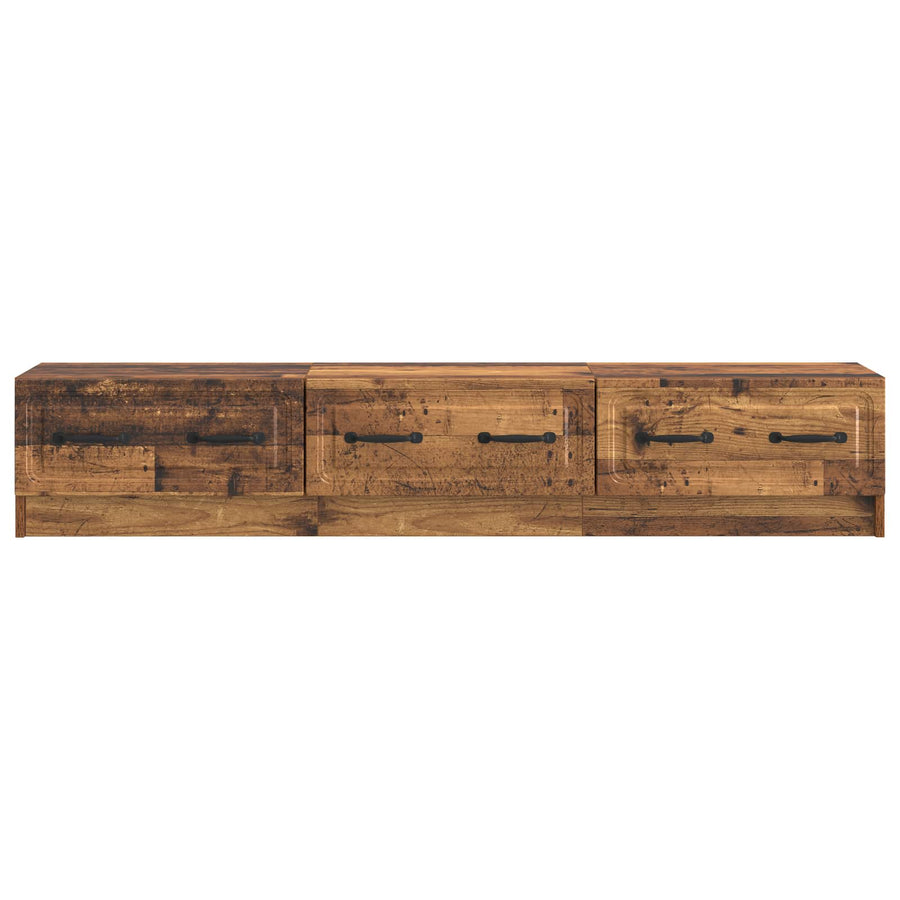 TV-kast met lade Oud hout 147 x 34,5 x 27 cm Bewerkt hout