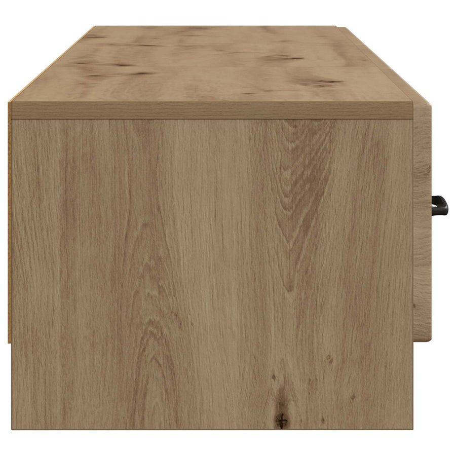TV-kast Artisanaal eiken 147 x 34,5 x 27 cm Bewerkt hout
