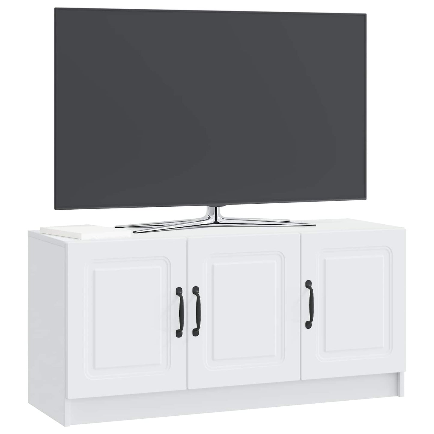 TV-kast Wit 99 x 34,5 x 47 cm Bewerkt hout
