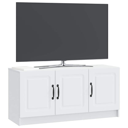 TV-kast Wit 99 x 34,5 x 47 cm Bewerkt hout