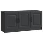 TV-kast 99x34,5x47 cm zwart bewerkt hout