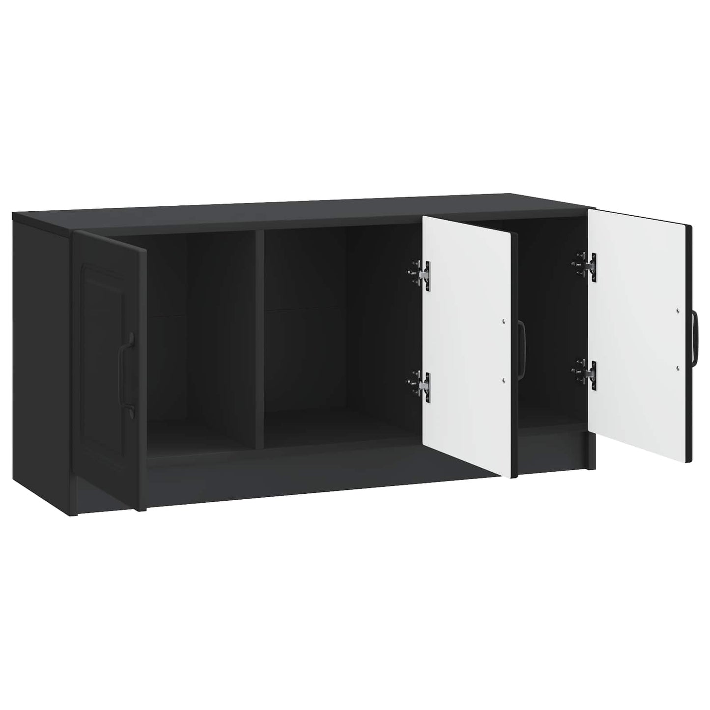 TV-kast Zwart 99 x 34,5 x 47 cm Bewerkt hout