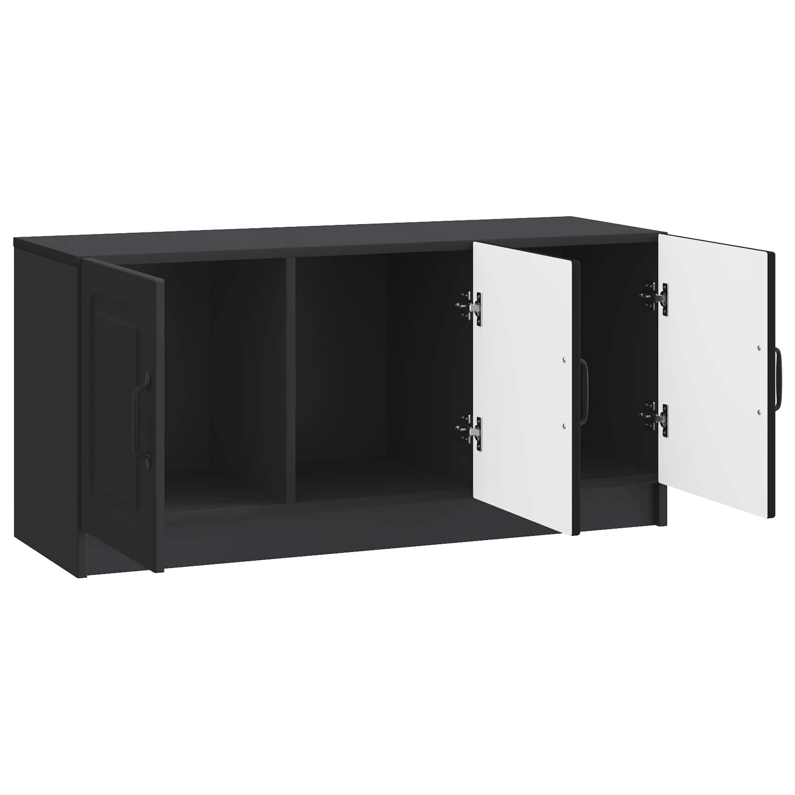 TV-kast Zwart 99 x 34,5 x 47 cm Bewerkt hout