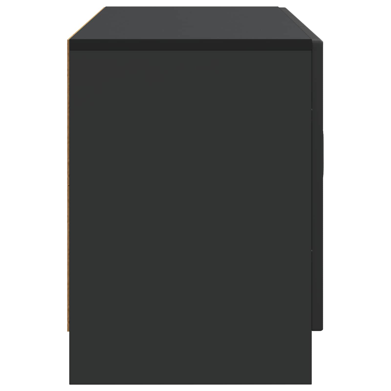 TV-kast Zwart 99 x 34,5 x 47 cm Bewerkt hout
